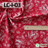 Pure Cotton Fabric Handmade DIY Khaki Red Clothes Bag Pastoral Floral for Sewing by Half Meter