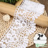 White Lace Fabric Ribbon Wedding for Dresses Macrame 3D Flower Vintage Bridal Lot By Meters