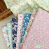 Floral Printed Cotton Pastoral Twill Muslin Fabric for Quilting Tops Dresses Shirts Needlework Patchwork By Half Meter
