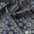 Navy Pure Cotton Fabrics Tea Art Japanese Materials Handmade Clothing Geometry Digital Printing Fabric By Half Meter