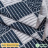 Striped and Plaid Printed Cotton Linen Fabric for Curtains Tablecloths Home Decoration Accessories