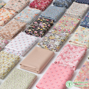 Floral Print Cotton Poplin Thin Fabric for DIY Children Clothes Handmade Accessories by the Meter 140x50cm