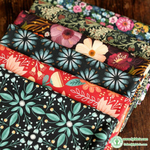 New Morris Fabric Cotton Digital Printing Flower for DIY Handmade Sewing Clothes Dresses by half Meter