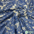 Summer Thin Embroidered Washed Denim Fabric Flower Embroider Cotton Polyester For Sewing Dresses Clothes By Meters