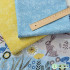 Pure Cotton Fabric Handmade DIY Rabbit Swallow Dandelion Printed Plain Cloth by Half Meter