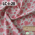 Pure Cotton Fabric Handmade DIY Khaki Red Clothes Bag Pastoral Floral for Sewing by Half Meter