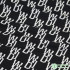 Viscose Fabric Alphabet Graffiti Stripes Houndstooth Kanji Black and White Rayon for Sewing Clothes by Half Meter