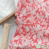 Per Half Meter Red Flower Cotton Printed Fabric Digital Printing Dots for Sewing Dresses Patchwork