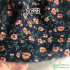 Vintage Fabric Printed Cotton Linen Small Floral Plaid for Sewing DIY Handmade Per Meters