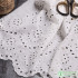 Pure White Water Soluble Cotton Lace Fabric for Wedding Dresses Bridal Sewing Textile 50x140cm