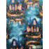 Cotton Fabric Digital Printing HD Fairy Tale Dream House Elf for DIY Handmade Sewing Clothes Bags Dresses by Half Meter