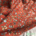 Vintage Fabric Printed Cotton Linen Small Floral Plaid for Sewing DIY Handmade Per Meters