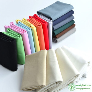 Solid Color Cotton And Linen Fabric for Sewing Clothes Bags DIY Dolls Handmade Per Half Meter