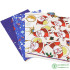 Printed Christmas Felt Fabric Polyester Soft Nonwoven Cloth Sewing Craft Scrapbooking Fieltro Feutrine 4Pcs 19*29CM
