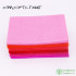 CMCYILING Red Felt Fabric For DIY Sewing Crafts Scrapbook ,1 MM Thickness Nonwoven Sheets, Polyester Cloth 40 Pcs/Lot 10CMX15CM