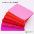 CMCYILING Red Felt Fabric For DIY Sewing Crafts Scrapbook ,1 MM Thickness Nonwoven Sheets, Polyester Cloth 40 Pcs/Lot 10CMX15CM