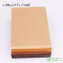 CMCYILING Brown Felt 1 MM Thickness Polyester Cloth For DIY Sewing Crafts Scrapbook ,Nonwoven Sheets 40 Pcs/Lot 10CMX15CM