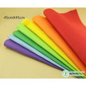 New 45cm*45cm 1 MM Thickness Soft Nonwoven Polyester Cloth Felt Fabric For DIY Crafts Decor Needlework sewing mix 10pcs/lot