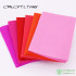 CMCYILING Red Felt Fabric For DIY Sewing Crafts Scrapbook ,1 MM Thickness Nonwoven Sheets, Polyester Cloth 40 Pcs/Lot 10CMX15CM