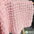 Pink Popcorn Concave-Convex Heavy Texture Three-Dimensional Jacquard Fabric High-End Dress Bag Clothing Designer Fabric