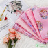 50*75cm Pink Brocade Silk Damask Fabric Garment Sewing Handmade DIY Gift Wrap Fabric By The Meter