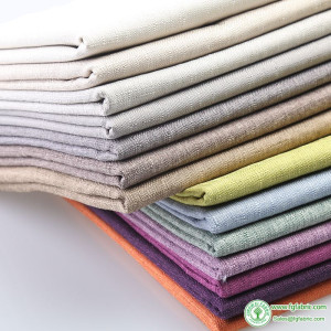 Sofa Fabric Polyester Linen Blended Material Multicolor Thickening Soft Roll Tablecloth Cloth By The Meter for Sewing Diy