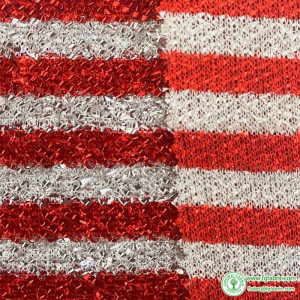 DIY Christmas Glitter Fabric Red Green Stripe Polyester Fabric Clothing Accessories for Xmas Tablecloth Pillowcase Snowman Scarf