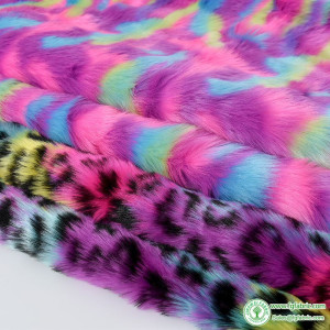 Rainbow Leopard Polyester Cotton Sewing Quilting Fabrics Needlework Material DIY Handmade Cloth Handmade Sewing