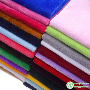 Stretch Velvet Fabric 32 Colors 62 Inch(160CM) Wide for Sewing Apparel Upholstery Curtain, Can Sell By Meters