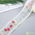 Embroidered Lace Trim Mesh Ribbons for Making Bows, Hair Accessories, Bridal Wedding Decorations, Gift Wrapping 2 Yards