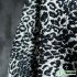 Jacquard Fabric Black White Double-sided Leopard Print Bag Jacket Fashion Designer Cloth Apparel Diy Sewing Polyester Material