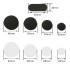 10Pcs Solid Black White 20-40mm Non-woven Cotton Fabric Round Pattern Patches For Sewing Clothing Scrapbook Stickers DIY Crafts