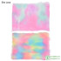 Chzimade A4 Rainbow Fur Fabric DIY Material For Garments Craft Making Accessories