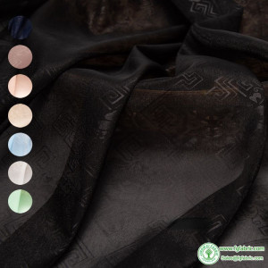 Dark Jacquard Fabric Shiny Yarn Hanfu Horse Face Skirt Wholesale Cloth Apparel Sewing Diy Polyester Material Per Meters