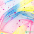 Rainbow Tulle Glitter Lace Mesh Fabric Star For Girl's Dress Decoration Christmas TJ0306