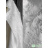 White Linear Plant Jacquard Fabric Three-Dimensional Texture Creative Bag Suit Skirt Clothing Designer Fabric