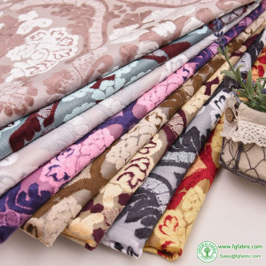 Sofa Fabric Thickening Cut Velvet Jacquard Cushion Pillow Background Cloth Decoration Wholesale Per Meters for Sewing Material