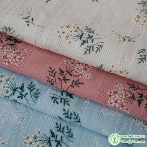 Jacquard Weave Imitation Embroidery Pure Cotton Material Fabric Cheongsam for Dress Clothing Cloth Per Meter Apparel Sewing Diy