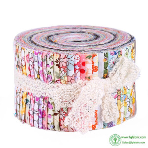 Dailylike 36pcs /roll Jelly Roll Strips Fabric For Patchwork Needlework Cotton Sewing Quilting Printed Fabric Doll Cloth 6x100cm