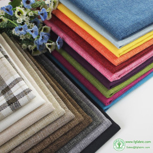 Thick Linen Fabric Sofa Cover Cushion Pillow Fabric Table Cloth Decoration Wholesale for Sewing Meters Diy Polyester Material