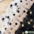 Star Glitter Fabric Tulle For Sewing Dress Shiny Bronzed Flocked Fabric Wedding Decoration T012