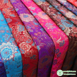 Brocade Sewing Fabric Beautiful DIY Fabrics With Chrysanthemum Pattern Material for Dress DIY