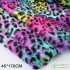 Rainbow Leopard Polyester Cotton Sewing Quilting Fabrics Needlework Material DIY Handmade Cloth Handmade Sewing