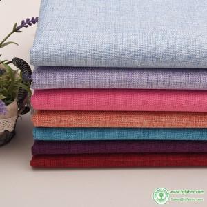 Linen Sofa Fabric Solid Color Cushion Table Cloth Polyester Material Household Cloth Per Meter Apparel Sewing Diy