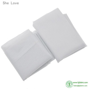 Chzimade 100cm 25g 45g White Non-woven Fabric Interlinings Iron On Sewing Patchwork Single-sided Adhesive Lining DIY