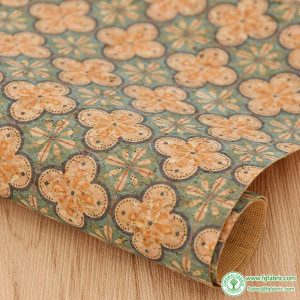 Retro Patchwork A4 Printed Soft Cork Fabric For DIY Garment Bag Needlework Handmade Craft DIY Supplies