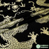 Dragon pattern brocade fabric silk satin fabrics material for DIY bags handwork