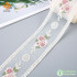 Embroidered Lace Trim Mesh Ribbons for Making Bows, Hair Accessories, Bridal Wedding Decorations, Gift Wrapping 2 Yards