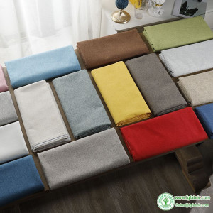 Sofa Fabric Thickening Solid Color Imitation Linen Polyester Linen Material  Wholesale Cloth for Sewing Diy By The Meter