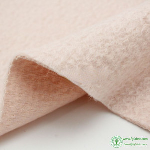 Fabric Width 137cmx50cm Printing and Dyeing Light Pink Wool Fluffy Multi-Layer Knitted Wool Wool Fabric Diy Coat Autumn Winter